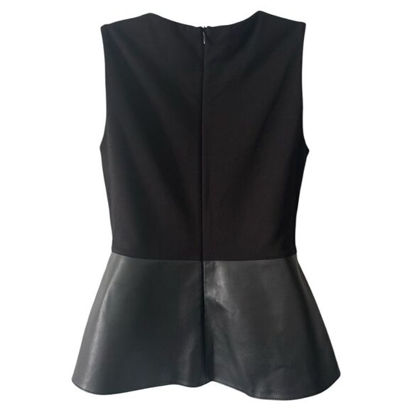 Bailey 44 Faux Leather Peplum Top - Picture 3 of 8
